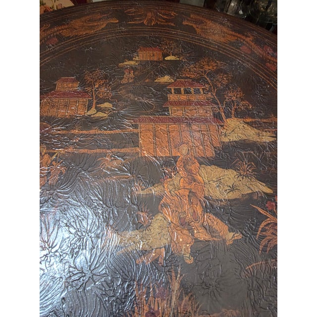 Chinoiserie End Table For Sale In San Antonio - Image 6 of 10