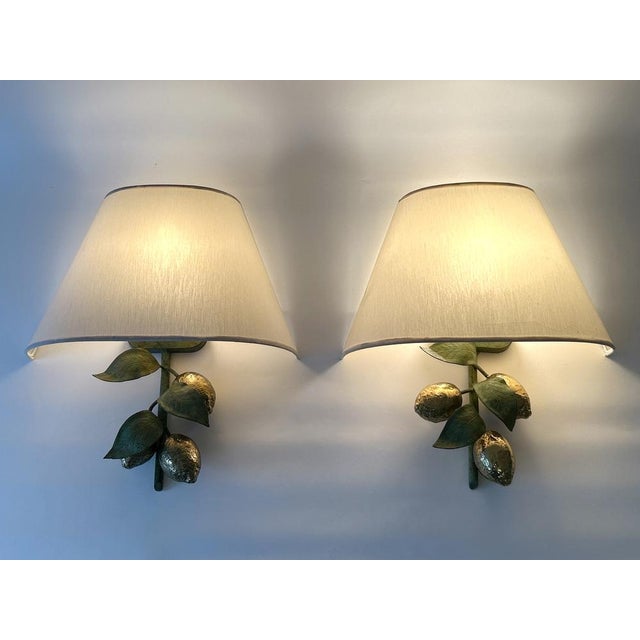 1970s Large Mid-Century Brass Lemon Sconces by Hans Möller, 1970s, Set of 2 For Sale - Image 5 of 18