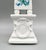 Vintage White Ceramic Obelisk With Colorful Floral Pattern For Sale - Image 4 of 10