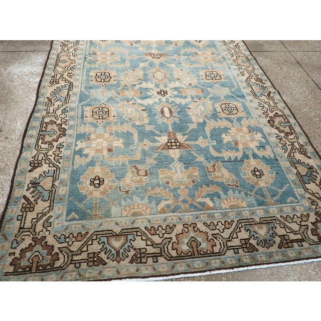 Galerie Shabab Collection Mid-20th Century Persian Malayer Accent Rug For Sale In New York - Image 6 of 8