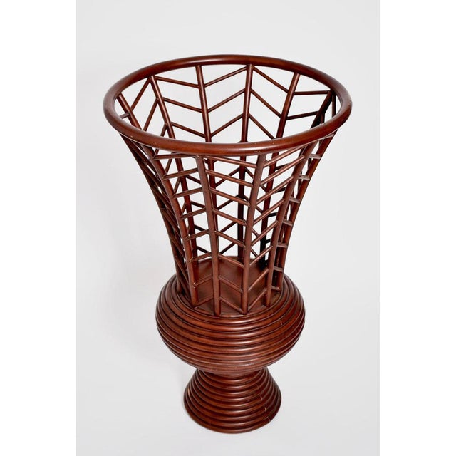 Decorative Rattan Vase, 1970s For Sale - Image 4 of 6