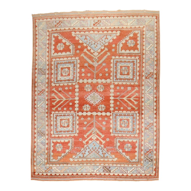 Mid 20th Century Vintage Turkish Bergama Rug, 6'8'' X 9' For Sale