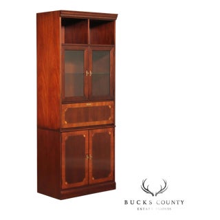 Hekman Federal Style Mahogany Secretary Bookcase For Sale