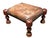 Antique Tufted Leather Ottoman Footstool Bench For Sale - Image 4 of 6