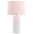Update any living room with the chic, sophisticated style of this contemporary table lamp. Crafted to highlight it's bold...