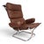 with its striking silhouette, seemingly floating seat, and characteristic combination of leather, canvas, and chromed...
