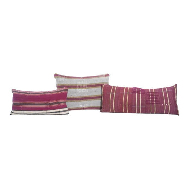 Custom Kilim and Boho Decorative Pillows, Set of 3 For Sale