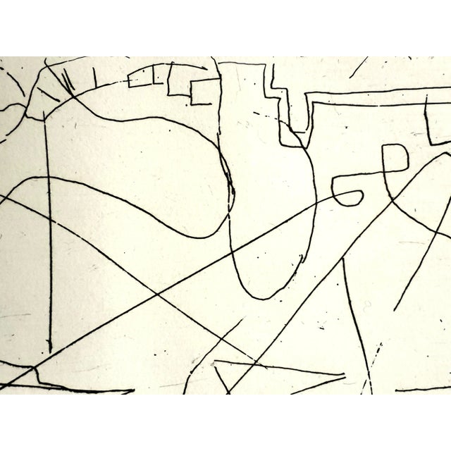 André Lanskoy - Composition - Original Etching 1960 For Sale - Image 4 of 8