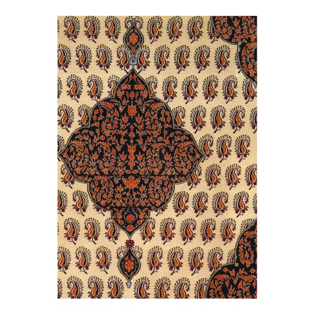 The Isfahan rugs are made with exceptionally good quality of wool & silk. They use traditional motifs inspired by...