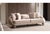 Elysium Neutral 3-Piece Sofa Set by Casa Milano - Curved Modern Luxury With Gold Details For Sale - Image 16 of 16