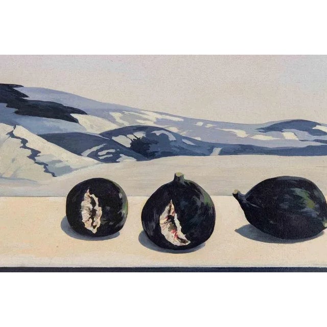 Oil on plywood realized by Gino Guida in 1980s. Hand signed lower right. Hand signed and titled on rear. Very good...