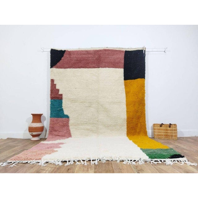 Handmade Vintage Moroccan Berber Rug 6.2' X 9.8', 1980s For Sale In New York - Image 6 of 6