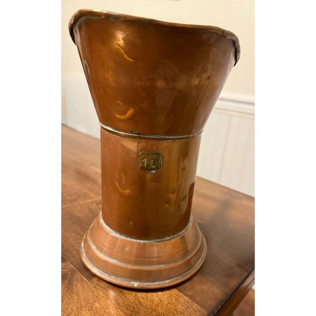 1970s Hammered Copper Pitcher For Sale - Image 15 of 15