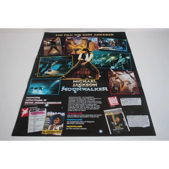 Double-Sided Michael Jackson: Moonwalker Movie Poster, 1989 For Sale - Image 12 of 14