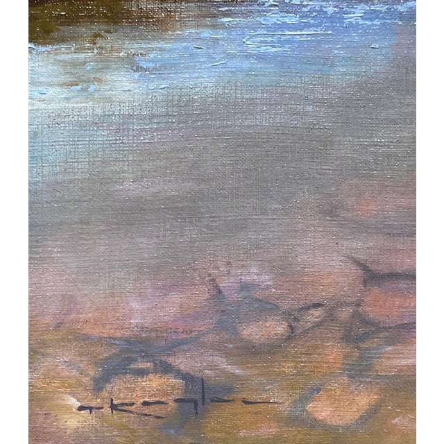 Early 21st Century Mountain Waters, Romans 1:11-12 by Thomas Kegler | Oil on board Landscape with trees and water. For Sale - Image 5 of 5