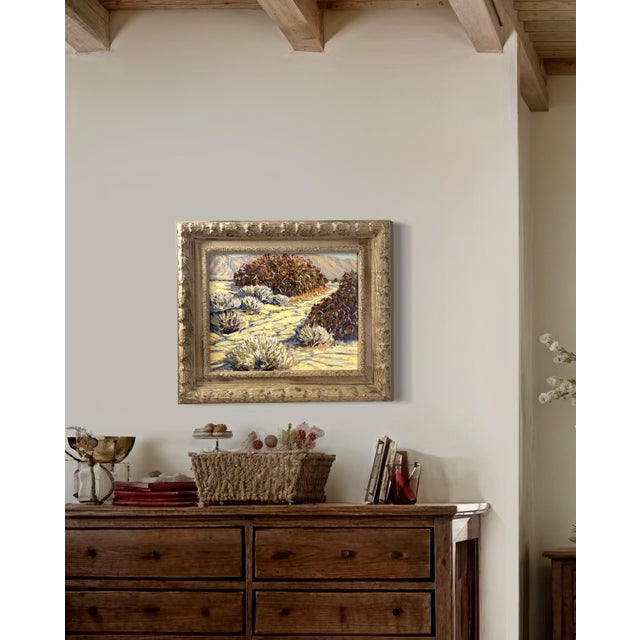 Vintage Plein Air California Desert Landscape Painting by Robert Arnett For Sale - Image 12 of 12