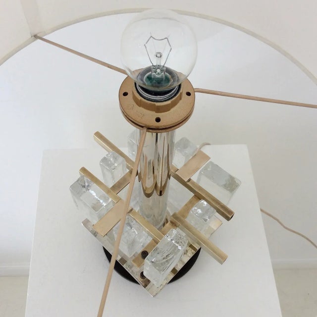 1960s Italian Murano Glass Table Lamp from Poliarte, 1960s For Sale - Image 5 of 13