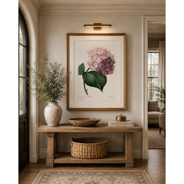 Hydrangea by Pierre-Joseph Redouté, Vintage Botanical Art Print, 24" X 36" For Sale - Image 9 of 10