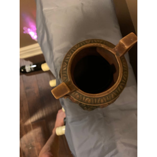 Arts & Crafts Roseville Pottery Florentine Arts and Craft Pottery Vase For Sale - Image 3 of 5