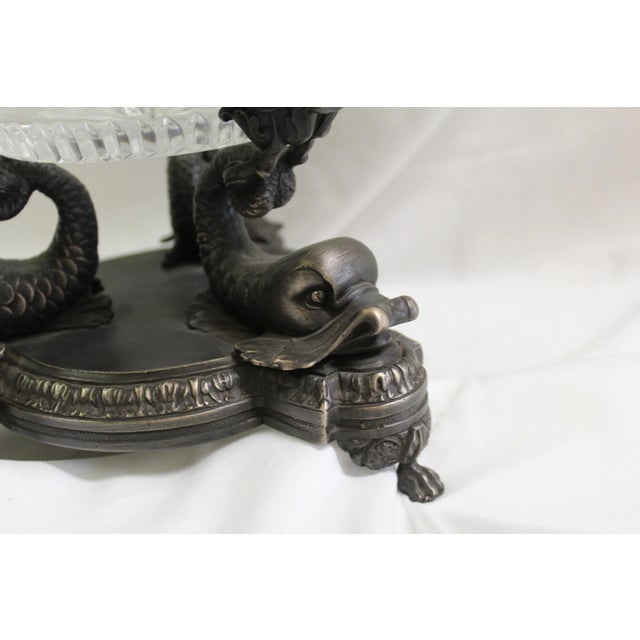 A good quality Bronze triple Dolphin base in fine detail made from an original casting All polished and finished with a...