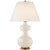 Transitional Christopher Spitzmiller by Visual Comfort Signature Chambers Medium Table Lamp in Ivory with Linen Shade For Sale - Image 3 of 3