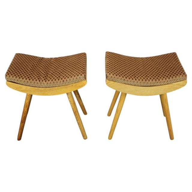 Vintage Ottomans from Jitona, Former Czechoslovakia, 1979, Set of 2 For Sale - Image 10 of 10