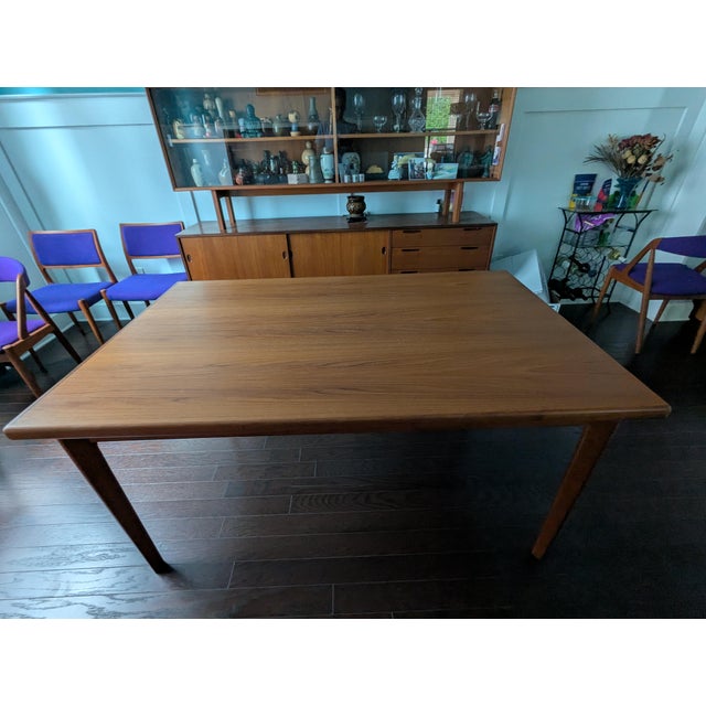 Brdr. Furbo Vintage 1960s Danish Modern Teak Draw-Leaf Dining Table by Brdr. Furbo For Sale - Image 4 of 18