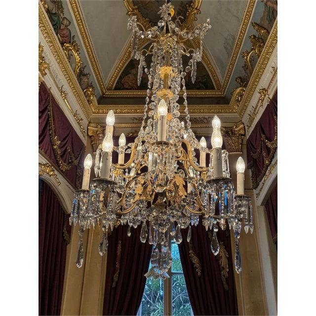 Antique French Chandelier, 1870 For Sale - Image 13 of 14