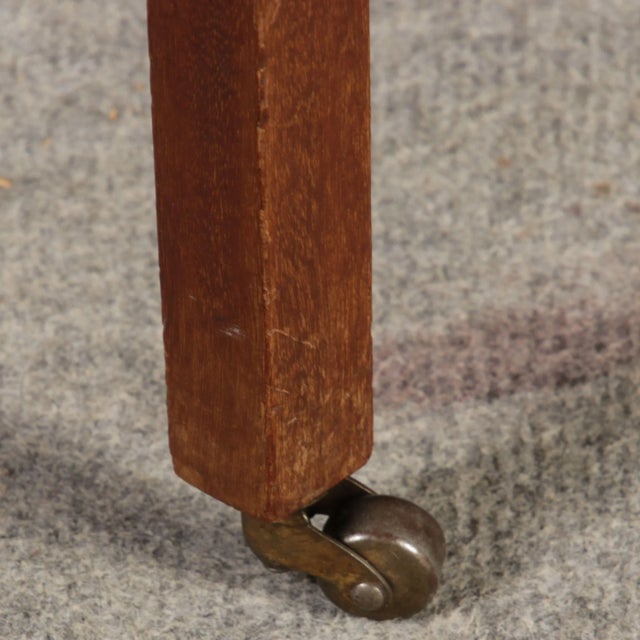 Antique Mahogany Serving Trolley with Pull-Out Tray, 1900s For Sale - Image 6 of 18