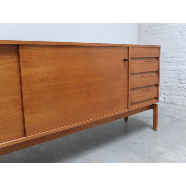 Walnut Abstracta Sideboard by Jos De Mey for Van Den Berghe-Pauvers, 1960s For Sale - Image 9 of 17