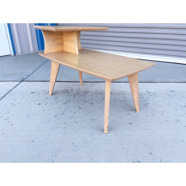 Yellow 1950s Pair of Mid Century Side Table For Sale - Image 8 of 11