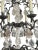 Hand-Carved Rock Crystal and Wrought Iron Chandelier. u.s.a. Late 20th Century. For Sale - Image 4 of 5