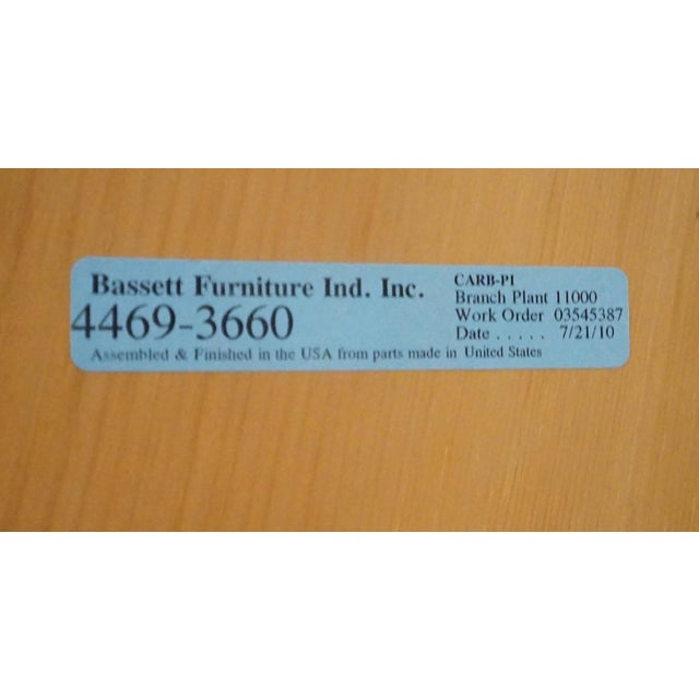 Bassett Furniture Cherry Traditional American Empire Style 84" Dining Table 4469-3660 For Sale - Image 11 of 11