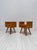 Mid-Century Walnut Nightstands with Glass Shelves, 1960s, Set of 2 For Sale - Image 4 of 10