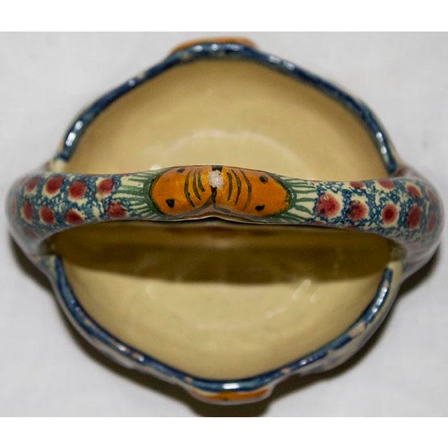 Henriot Quimper Pottery Salt and Pepper Cellar Breton Faience Chairish