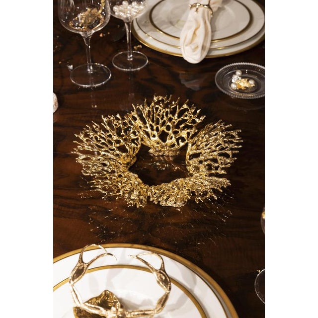 Not Yet Made - Made To Order Maris Polished Brass Candleholder by Maeve For Sale - Image 5 of 8