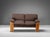 Italian Sofa by Sapporo for Mobil Girgi in Brown Fabric, 1970 For Sale - Image 11 of 11