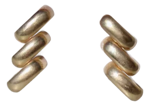 14 Kt. Gold Retro American Clip-on Earrings