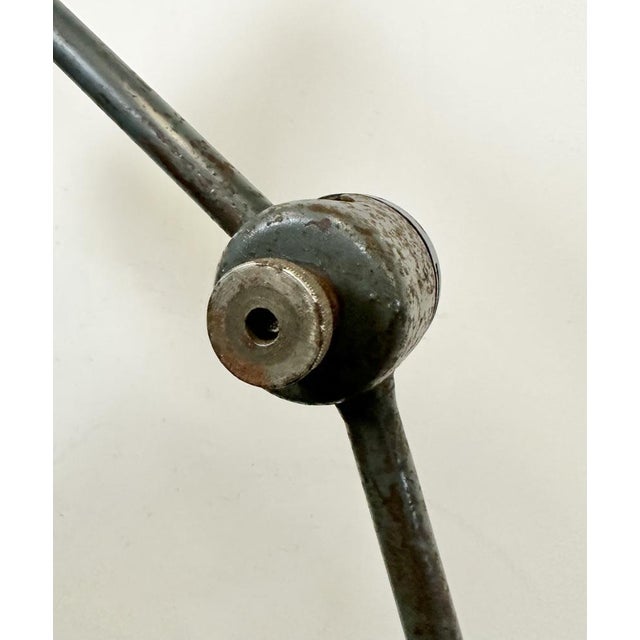 Large Industrial Grey Workshop Table Lamp, 1960s For Sale - Image 6 of 18