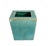 Ceramic Antique 19th Century Chinese Export Porcelain Aqua Green Monochrome Glaze Pillow Form Flower Brick Block Vase For Sale - Image 7 of 9