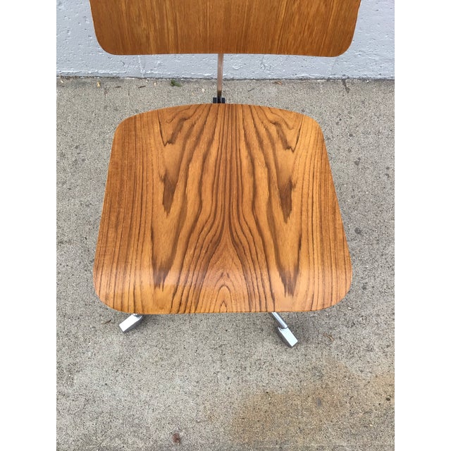 Labofa Office Chair by J. Rasmussen, Molded Plywood & Chrome, 1955 For Sale In Denver - Image 6 of 12