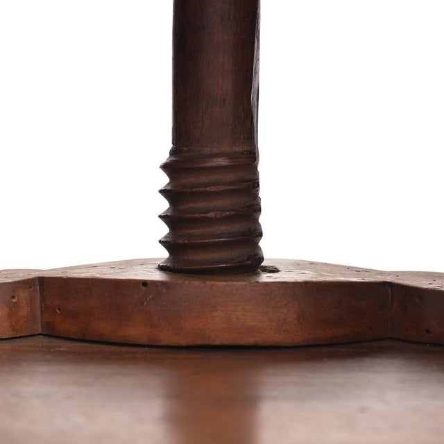 Brown Antique Music Stand in Walnut, 1840 For Sale - Image 8 of 9