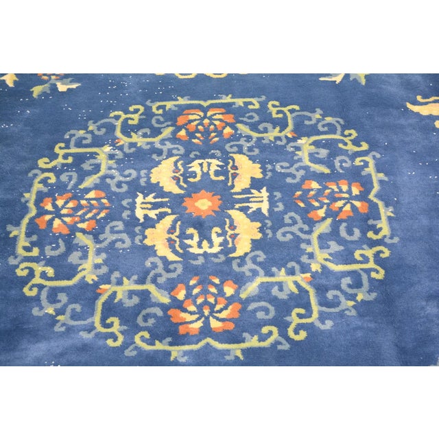 Vintage Chinese Art Deco Hand Knotted Wool Rug,08'06'' X 11'04'' For Sale In New York - Image 6 of 7