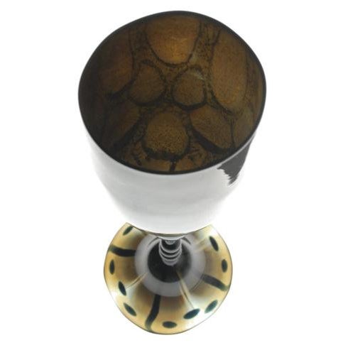 Turtoise Murano Glass Goblets from Pauly & Co., Set of 2 For Sale - Image 6 of 18