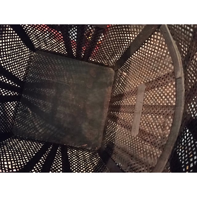 1970s Large Boho Farmhouse Grain Basket With Original Tag For Sale In Austin - Image 6 of 6