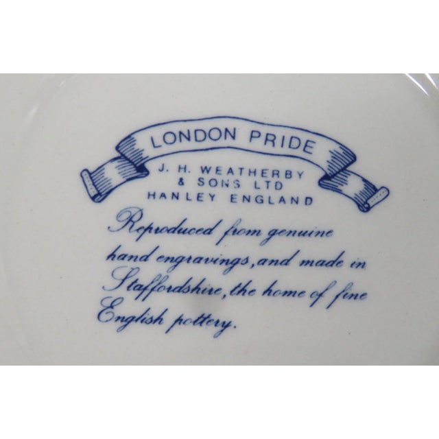 Ceramic Jh Weatherby & Sons London Pride Small Souvenir Plate Ceramic Trinket Dish 5150b For Sale - Image 7 of 10