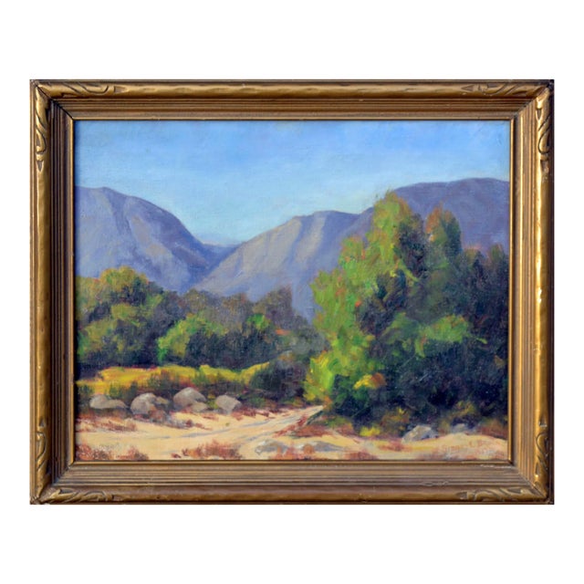 1930's California Mountain Trail Landscape by Sidney L. Brock For Sale