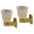 Brass and Glass Murano Wall Sconces, 1980, Set of 2 For Sale - Image 14 of 14