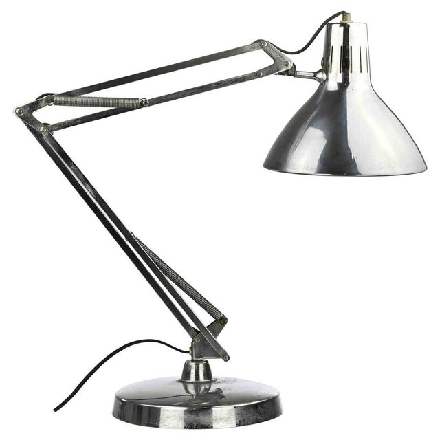 Silver Adjustable Table Lamp in Chromed Metal, Italy, 1970s For Sale - Image 8 of 8