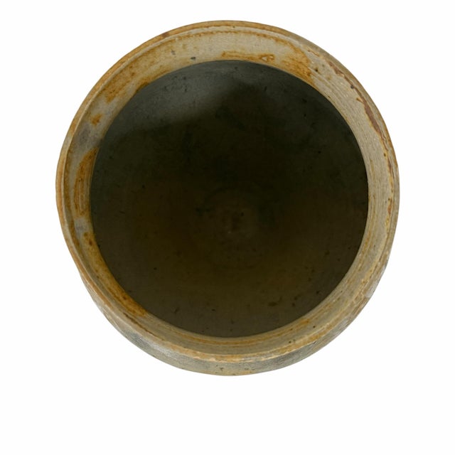Mid 20th Century Vintage Handmade Bulb Shape Art Pottery Jar, Vase Marked by Artist For Sale - Image 5 of 7
